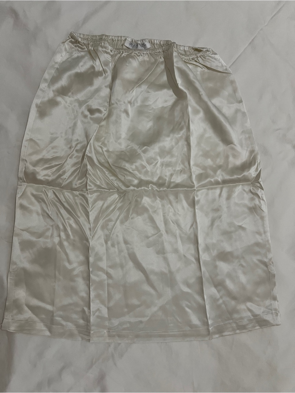 Tracy Silk Slip Skirt in Taupe
